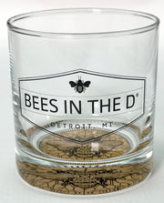 Bees in the D Rocks Glasses (Set of 2)